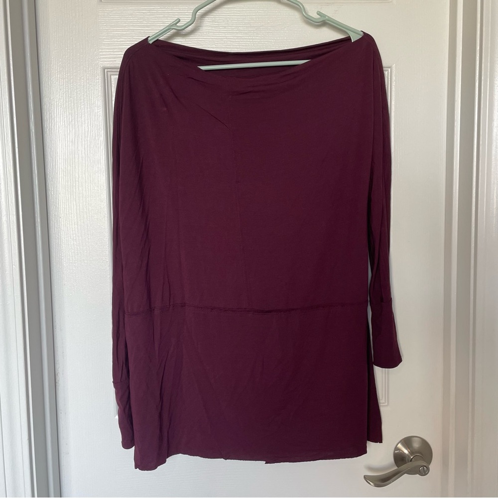 Free People We The Free Purple Long Sleeve Tunic Top Womens Size XS